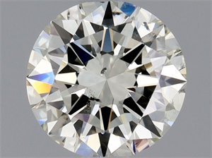 Picture of Natural Diamond 0.72 Carats, Round with Very Good Cut, K Color, SI2 Clarity and Certified by GIA