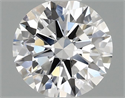 Lab Grown Diamond 0.97 Carats, Round with Ideal Cut, D Color, VVS2 Clarity and Certified by IGI