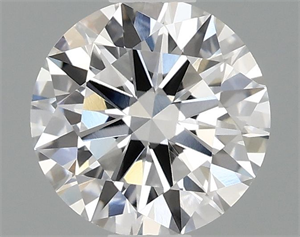Picture of Lab Grown Diamond 0.97 Carats, Round with Ideal Cut, D Color, VVS2 Clarity and Certified by IGI