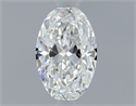 Natural Diamond 0.40 Carats, Oval with  Cut, F Color, VS1 Clarity and Certified by GIA