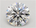 Lab Grown Diamond 2.55 Carats, Round with Ideal Cut, D Color, VVS2 Clarity and Certified by IGI