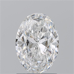 Picture of Natural Diamond 1.31 Carats, Oval with  Cut, E Color, SI1 Clarity and Certified by GIA