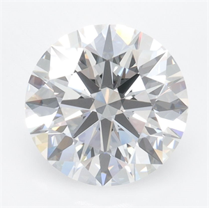 Picture of Lab Grown Diamond 2.74 Carats, Round with Ideal Cut, D Color, IF Clarity and Certified by IGI