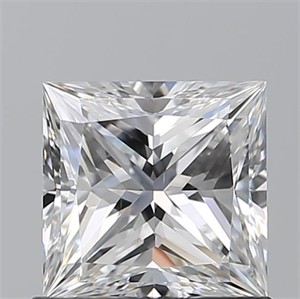 Picture of Natural Diamond 0.90 Carats, Princess with  Cut, E Color, VS2 Clarity and Certified by GIA