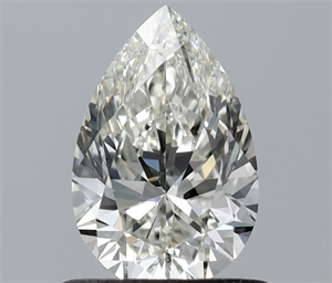 Picture of Natural Diamond 0.76 Carats, Pear with  Cut, I Color, IF Clarity and Certified by IGI