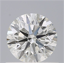 Natural Diamond 0.72 Carats, Round with Excellent Cut, F Color, VVS1 Clarity and Certified by IGI