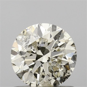 Picture of Natural Diamond 0.72 Carats, Round with Excellent Cut, K Color, I1 Clarity and Certified by IGI