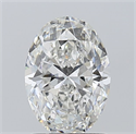 Natural Diamond 1.20 Carats, Oval with  Cut, G Color, VS1 Clarity and Certified by GIA
