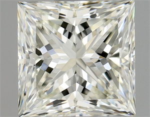 Picture of Natural Diamond 1.03 Carats, Princess with  Cut, J Color, VVS2 Clarity and Certified by GIA
