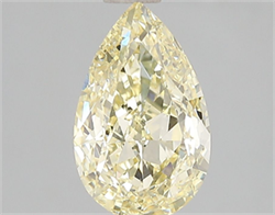 Picture of Lab Grown Diamond 2.00 Carats, Pear with  Cut, Fancy Intense Yellow Color, VS1 Clarity and Certified by IGI