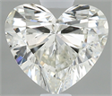 Natural Diamond 0.56 Carats, Heart with  Cut, H Color, SI1 Clarity and Certified by IGI