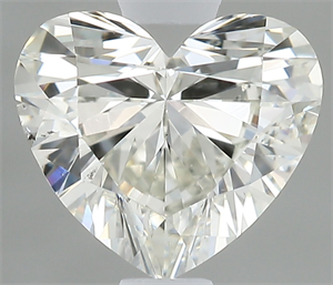 Picture of Natural Diamond 0.56 Carats, Heart with  Cut, H Color, SI1 Clarity and Certified by IGI
