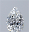 Diamante Natural 0.60 quilates, De pera , Color E, claridad VS2 y certificado GIA