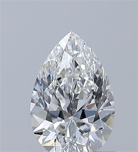Foto Diamante Natural 0.60 quilates, De pera , Color E, claridad VS2 y certificado GIA de
