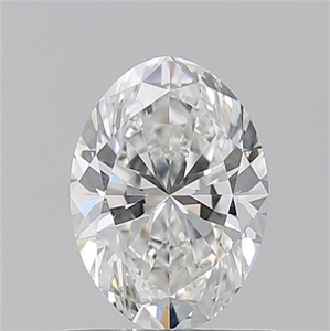 Picture of Natural Diamond 1.01 Carats, Oval with  Cut, F Color, VS1 Clarity and Certified by GIA