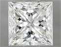 Natural Diamond 0.90 Carats, Princess with  Cut, G Color, SI1 Clarity and Certified by GIA
