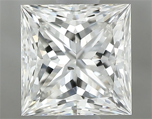 Picture of Natural Diamond 0.90 Carats, Princess with  Cut, G Color, SI1 Clarity and Certified by GIA