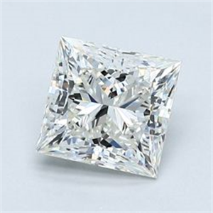 Picture of Natural Diamond 1.20 Carats, Princess with  Cut, I Color, VS1 Clarity and Certified by GIA