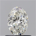 Natural Diamond 0.59 Carats, Oval with  Cut, H Color, VS1 Clarity and Certified by GIA
