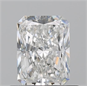 Natural Diamond 0.70 Carats, Radiant with  Cut, F Color, VS1 Clarity and Certified by GIA