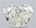 Natural Diamond 1.70 Carats, Heart with  Cut, J Color, VVS2 Clarity and Certified by IGI