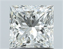 Natural Diamond 1.00 Carats, Princess with  Cut, I Color, VVS2 Clarity and Certified by GIA