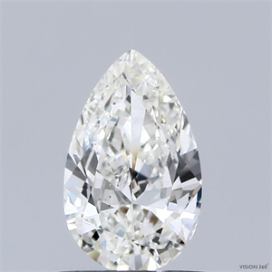 Picture of Natural Diamond 0.70 Carats, Pear with  Cut, H Color, VS1 Clarity and Certified by IGI