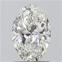 Natural Diamond 1.00 Carats, Oval with  Cut, G Color, VVS2 Clarity and Certified by GIA