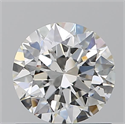 Natural Diamond 0.90 Carats, Round with Excellent Cut, H Color, SI1 Clarity and Certified by GIA
