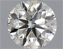 Natural Diamond 0.46 Carats, Round with Very Good Cut, H Color, VVS2 Clarity and Certified by IGI