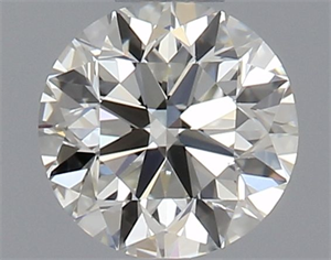 Picture of Natural Diamond 0.46 Carats, Round with Very Good Cut, H Color, VVS2 Clarity and Certified by IGI