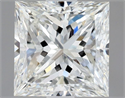 Natural Diamond 0.90 Carats, Princess with  Cut, G Color, VVS2 Clarity and Certified by GIA
