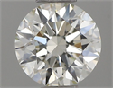 Natural Diamond 0.44 Carats, Round with Excellent Cut, K Color, VVS2 Clarity and Certified by IGI