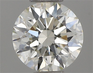 Picture of Natural Diamond 0.44 Carats, Round with Excellent Cut, K Color, VVS2 Clarity and Certified by IGI
