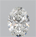 Natural Diamond 0.70 Carats, Oval with  Cut, G Color, SI1 Clarity and Certified by GIA