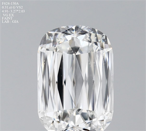 Foto Diamante Natural 0.31 quilates,  , Color G, claridad VS2 y certificado GIA de