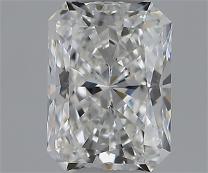 Picture of Natural Diamond 0.62 Carats, Radiant with  Cut, F Color, IF Clarity and Certified by GIA