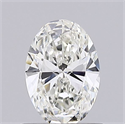 Natural Diamond 0.60 Carats, Oval with  Cut, I Color, VS1 Clarity and Certified by GIA