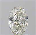 Diamante Natural 0.90 quilates, Ovalado , Color K, claridad SI1 y certificado GIA