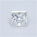 Diamante Natural 0.43 quilates, Princesa , Color E, claridad VS1 y certificado GIA