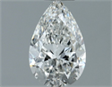 Natural Diamond 0.53 Carats, Pear with  Cut, F Color, VS1 Clarity and Certified by GIA