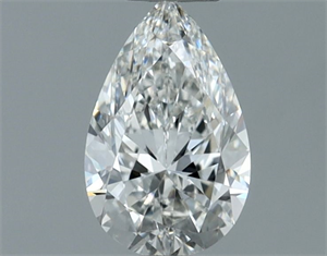 Picture of Natural Diamond 0.53 Carats, Pear with  Cut, F Color, VS1 Clarity and Certified by GIA