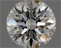 Natural Diamond 0.70 Carats, Round with Excellent Cut, H Color, VVS2 Clarity and Certified by GIA