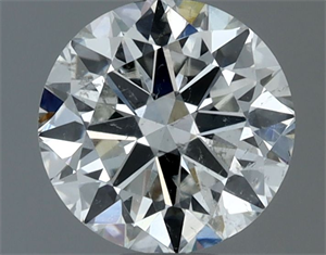 Picture of Natural Diamond 0.80 Carats, Round with Very Good Cut, F Color, SI2 Clarity and Certified by IGI