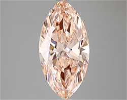 Picture of Lab Grown Diamond 2.01 Carats, Marquise with  Cut, Fancy Vivid Pink Color, VVS2 Clarity and Certified by IGI