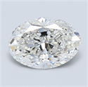 Natural Diamond 1.20 Carats, Oval with  Cut, G Color, VS1 Clarity and Certified by GIA