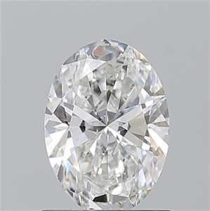 Picture of Natural Diamond 1.01 Carats, Oval with  Cut, G Color, SI2 Clarity and Certified by GIA