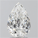 Natural Diamond 2.02 Carats, Pear with  Cut, E Color, VS2 Clarity and Certified by GIA