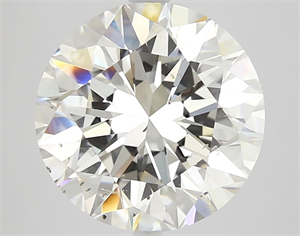 Picture of Natural Diamond 5.01 Carats, Round with Very Good Cut, I Color, SI2 Clarity and Certified by GIA