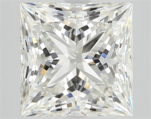 Picture of Natural Diamond 3.01 Carats, Princess with  Cut, I Color, SI1 Clarity and Certified by GIA